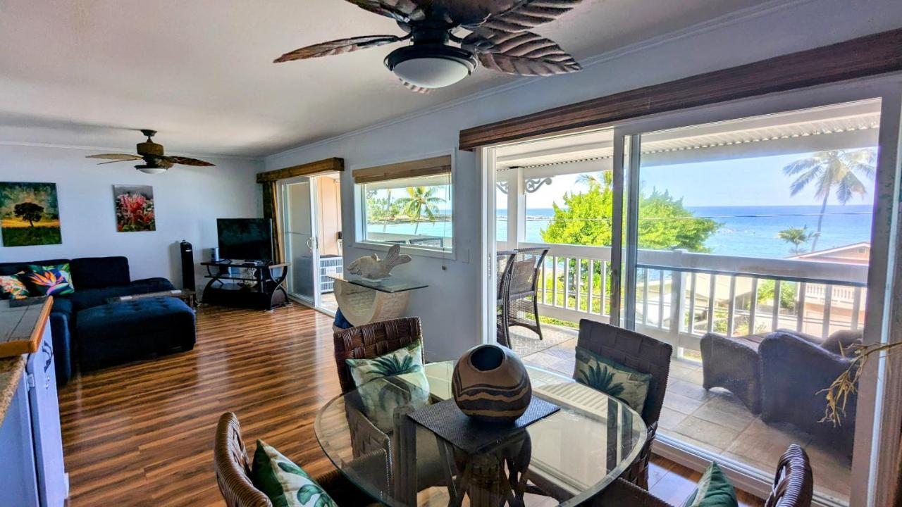 Seaspray Oceanview Apartment Kailua-Kona Ngoại thất bức ảnh