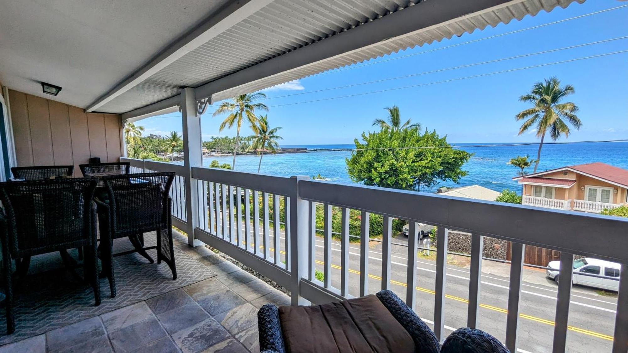 Seaspray Oceanview Apartment Kailua-Kona Ngoại thất bức ảnh