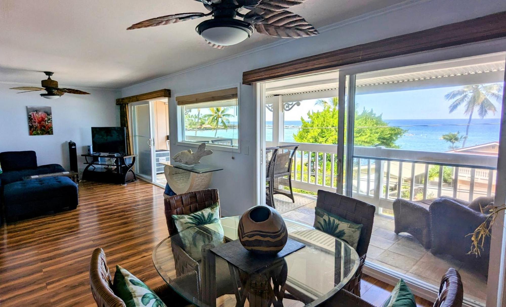 Seaspray Oceanview Apartment Kailua-Kona Ngoại thất bức ảnh